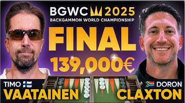 Final 2025 Timo Vaatainen vs Doron Claxton