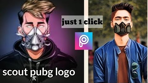 HOW TO MAKE A SCOUT VECTOR LOGO ON PICSART JUST 1 CLICK 🔥 -- PICSART CARTOON PORTRAIT TUTORIAL