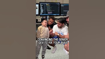 Convincing The Senior Dev To Fix Your Bugs #shorts #programmingmemes #hasbulla