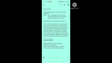 cif not scrutinized by lcpc??State Bank Of India//SBI