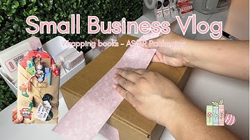 Small Business Vlog | ASMR Packing Orders | Wrapping Blind Date With a Book | Vlog