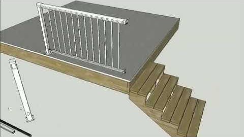 Vista Railing Systems Aluminum Picket Stair 36 Post Installation