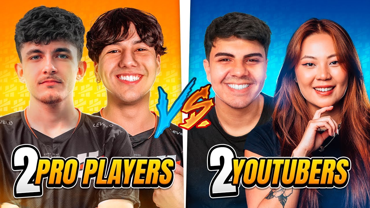PRO PLAYERS VS YOUTUBERS NO FORTNITE!