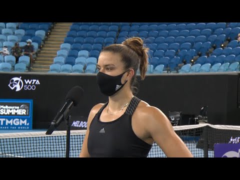 Maria Sakkari on-court interview (QF) | Melbourne Summer Series 2021