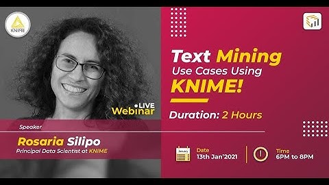 Data Literacy Webinar Number 8: Text Mining using KNIME
