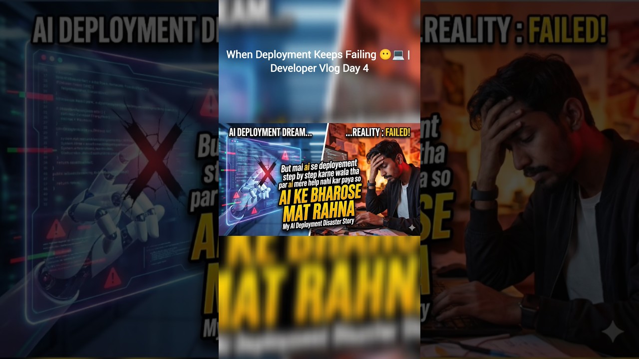 When Deployment Keeps Failing 😶‍💻 | Developer Vlog Day 3 