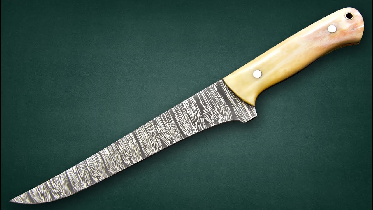 Fillet Knife Fisher'man Knife Hand Forged Damascus Steel Meat