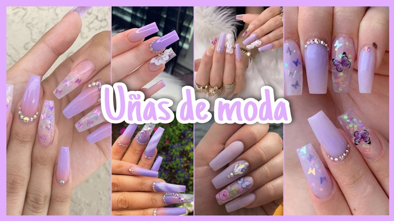 UÑAS ACRÍLICAS COLOR MORADO | UÑAS DE MODA 2022 | TENDENCIA DE UÑAS -  thptnganamst.edu.vn