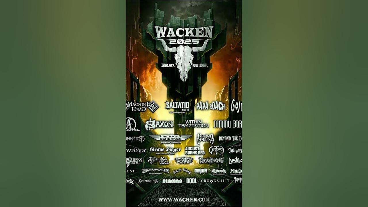 Wacken 2025 lineup!!!! #music #wackenopenair #2025 #rock #metal #metalshow #rockband