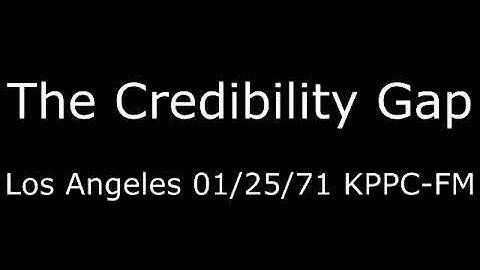 The Credibility Gap – 01/25/71, KPPC-FM Los Angeles