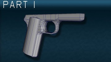 1911-A1 Pistol Maya Modeling Tutorial Part1