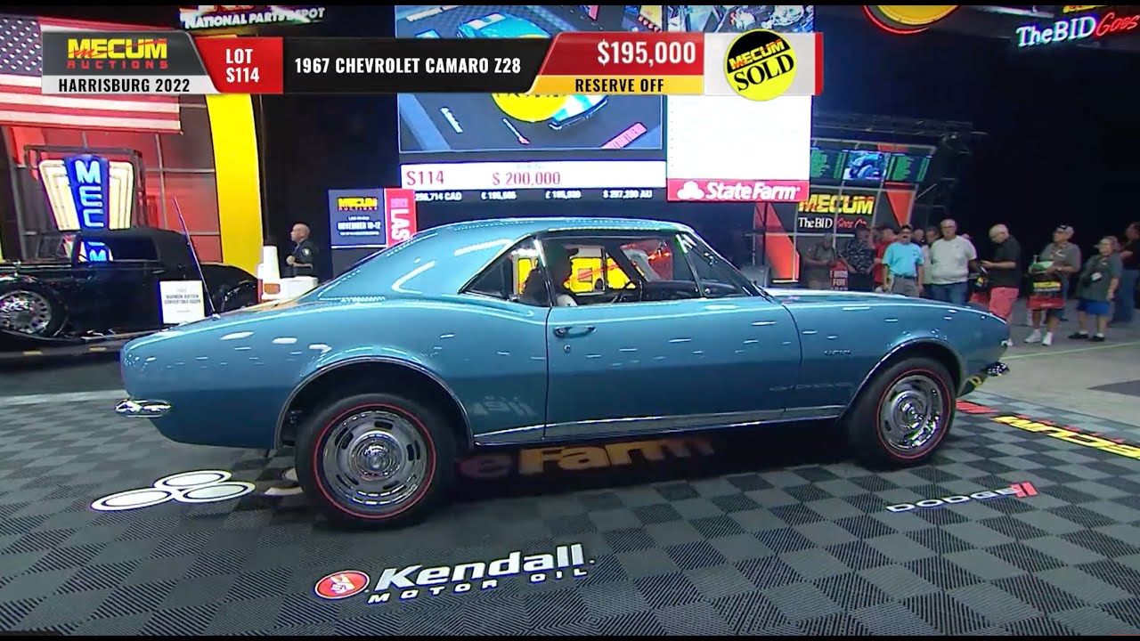 SOLD for $195,000 // 1967 Chevrolet Camaro Z28 // Mecum Harrisburg