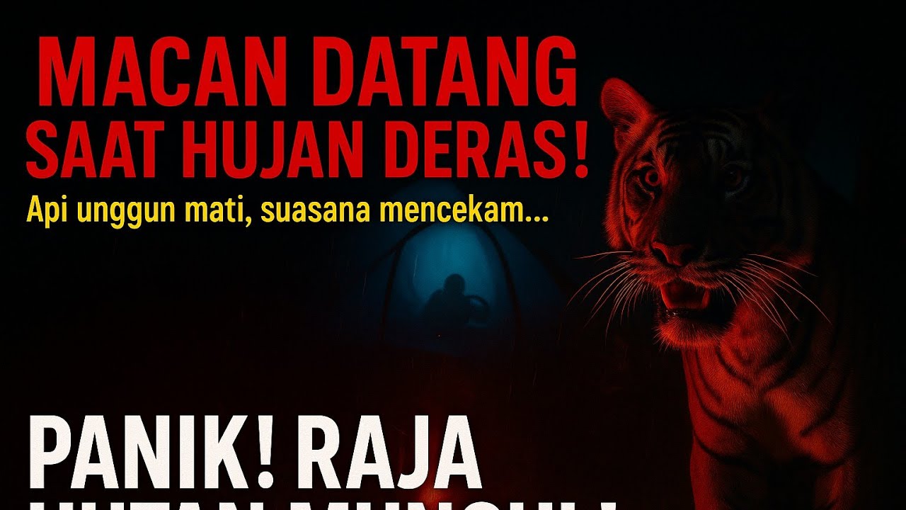 BIKIN SPOT JANTUNG LAGI CAMPING DI TEROR MACAN⁉️#camping #harimau