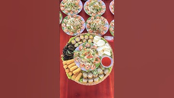 Menu tiệc cưới NGON & ĐẸP mắt dịch vụ nấu ăn Ngọc Châu #shorts