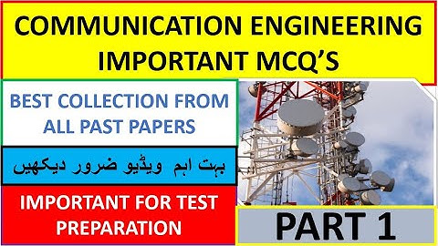 COMMUNICATION ENGINEERING MCQ