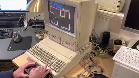 Berzap! (1984) for the Apple II using a Mockingboard