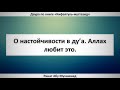 597. О настойчивости в ду’а. Аллах любит это. || Ринат Абу Мухаммад