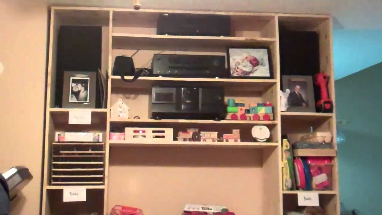 How to build a custom shelf unit YouTube
