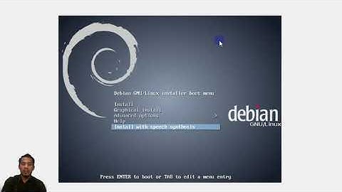 Install debian (CLI) di virtual machine