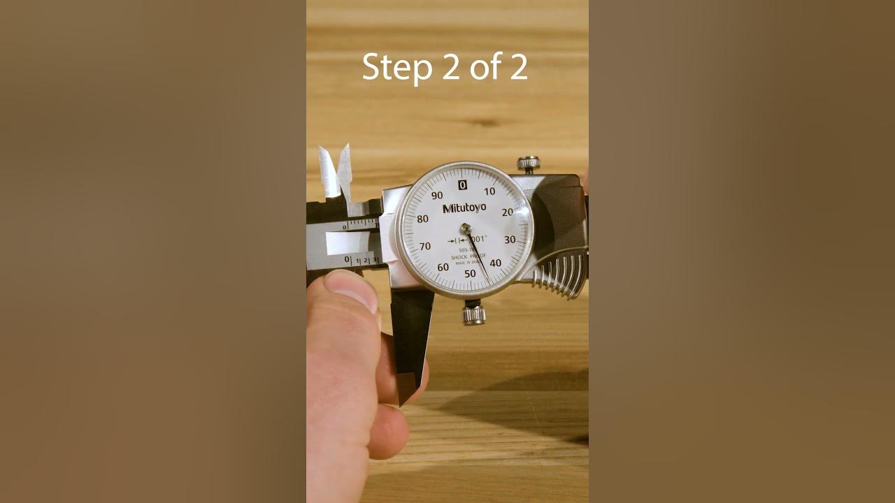 How To Read A Mitutoyo Dial Caliper Part 2 of 2 #shorts - YouTube