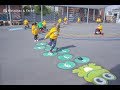 En Belgique à Bois-de-Lessines - Jeux de plein air pour enfants - matériau thermocollant préfabriqué