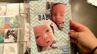 Baby Boy Album Project Life 6x8 February Flip Through