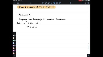 6.3 Partial Fractions | Repeated linear factors (1)