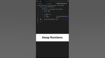Swap Numbers #shorts #youtubeshorts #java #viral #coding #programming