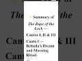 The Rape of the Lock Summary