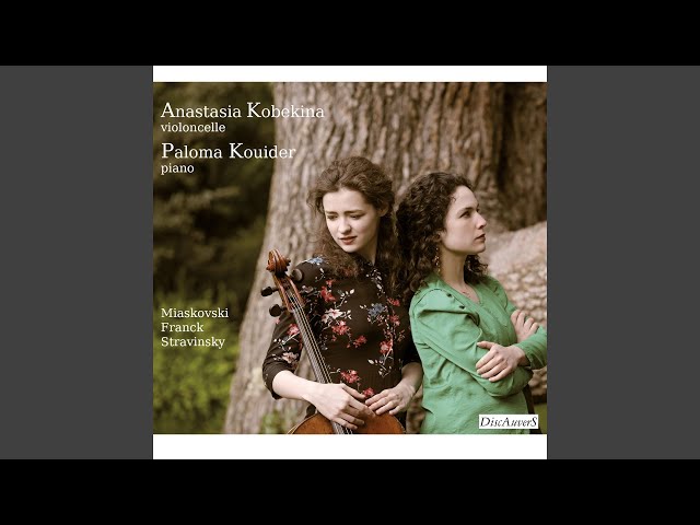 Stravinsky - Suite Italienne: Tarentella (4) : A.Kobekina / P.Kouider