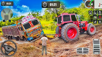 Real Tractor Pulling Simulator: Offroad | City Mod Tractor Truck Simulation Game Android Gameplay