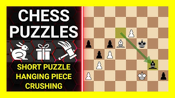 Chess Puzzles to Practice. Themes: Short puzzle, Hanging piece, Crushing. Learn Chess