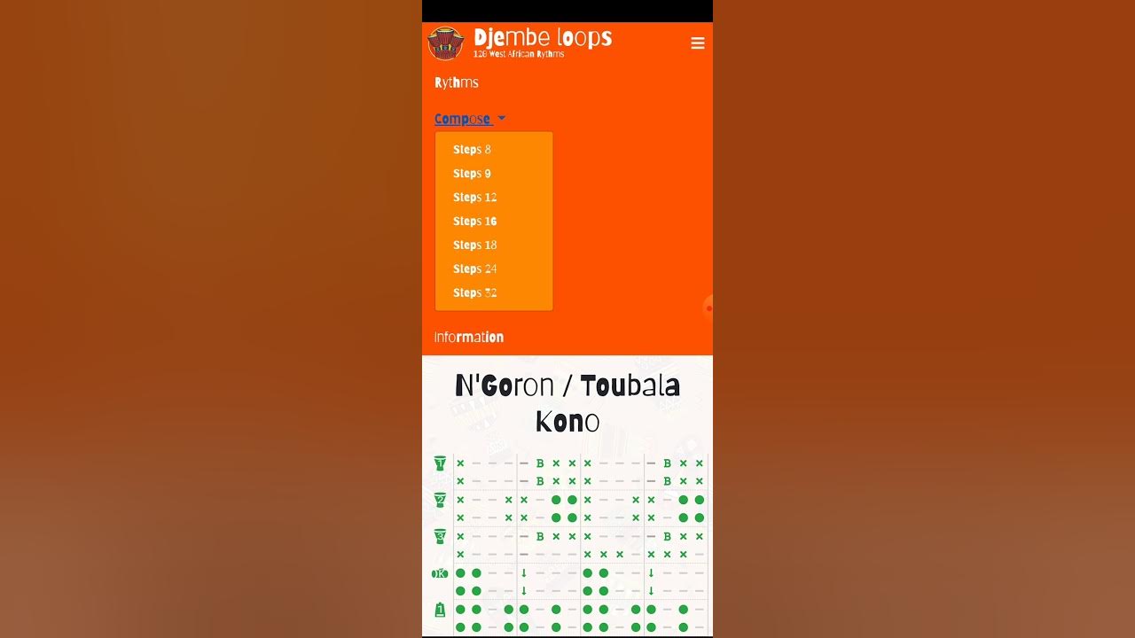 Djembe Loops, West African rythms sequencer YouTube