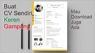 Cara Buat CV atau Riwayat Hidup Lamaran Kerja Sendiri Pakai Ms Word