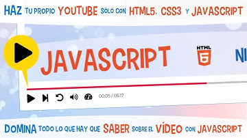 Cómo trabajar con VÍDEO sólo con JAVASCRIPT 🚀 (Sin frameworks) 🏆 sólo con HTML5, CSS y JavaScript 👍