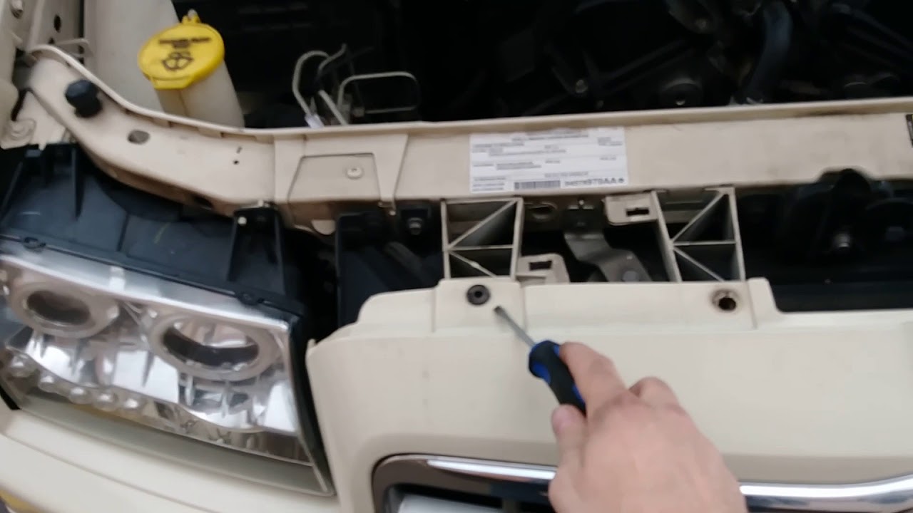 How to take the front clip off of a 2008 Chrysler 300 - YouTube
