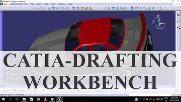 Catia - Drafting Workbench - (Generating Views, Types of Views, Section View, Detail View)