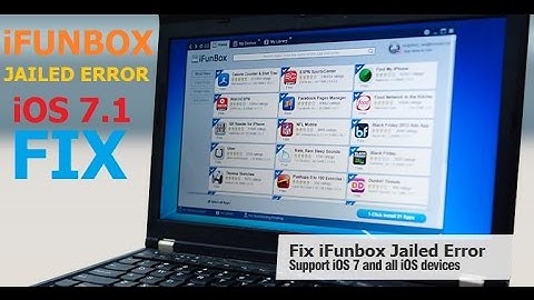 Fix iOS 7.1 iFunbox Jailed Error