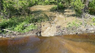 Beaver dam removal with tannerite