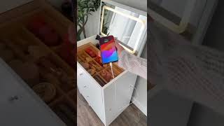 amazing space saving vanity|new viral gadget|#makeup #vanity #storage #dressing #amazonfinds #shorts