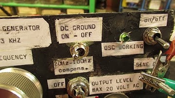 Easy 2 transistor Wien Bridge Oscillator 4 Hz - 33KC: complete schemat. with max 20 V AC output amp.