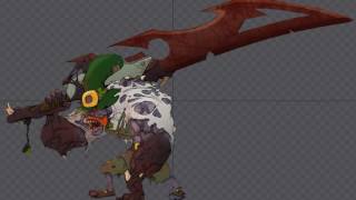 Dragonbones animation 01 - leprechaun mutant ! "IDLE"