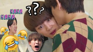 bts run-kim taehyung kissing jin funny moments