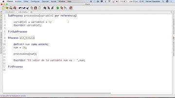 SubProcesos en PSeInt