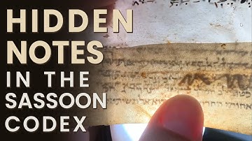 Hidden Notes in the Sassoon Codex - NehemiasWall.com