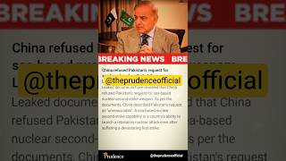 China Rejects Pakistan’s Sea-Based Nuclear Weapon Request: Leaked Docs Shock Asia #ChinaPakistan