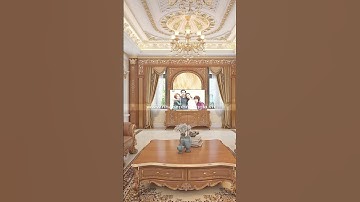 Phòng khách bếp tân cổ điển cho biệt thự C Vân_ Hà Nội #thietkenoithat #phongkhach #nhabephoanggia