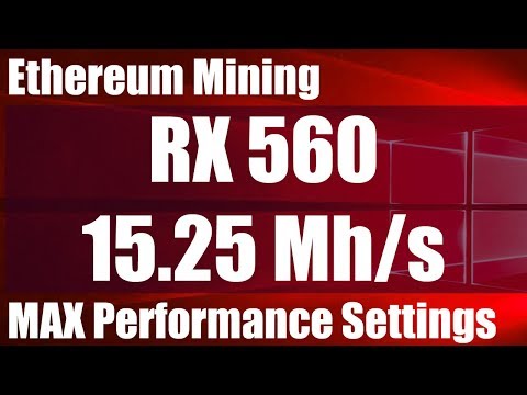 RX560 15.25 Mh/s Mining Ethereum - My MAX Performance Settings