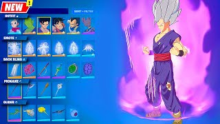 Все скины, эмоции и предметы Dragon Ball Fortnite