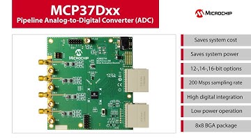 MCP37Dxx Pipeline Analog-to-Digital Converter